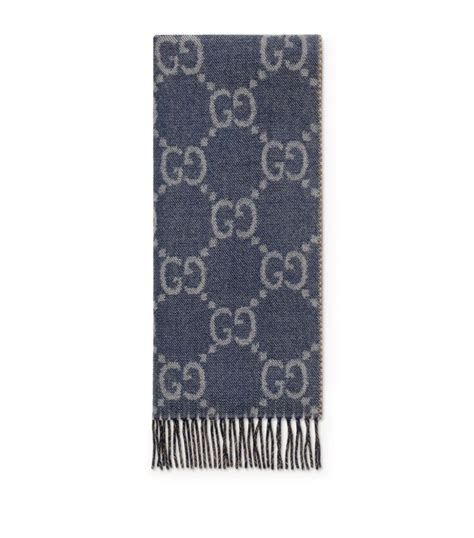 gucci blue wool scarf|gucci wool scarf review.